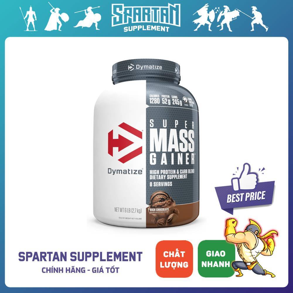 Dymatize Super Mass Gainer 6lbs Hỗ Trợ Chế Độ Dinh Dưỡng Tăng Cân
