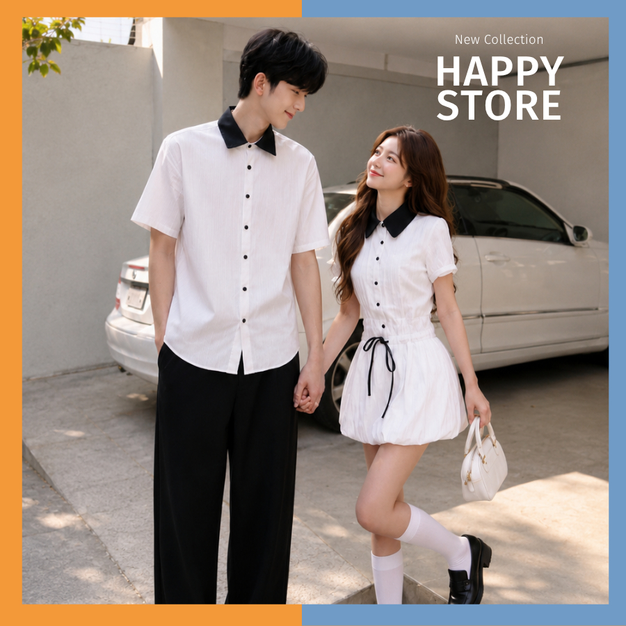 Set couple nam nữ COUPLE STORE - HÌNH THẬT- đồ đôi nam nữ set couple, đồ biển đôi, áo đôi nam nữ