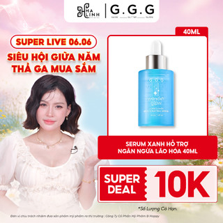 [SPD][Võ Hà Linh x G.G.G] Wonder Glow Rejuvenating Serum Hỗ Trợ Cấp Ẩm, Ngừa Lão Hóa Sớm 40ml - 37% Hoa Thanh Cúc, 5% Ni