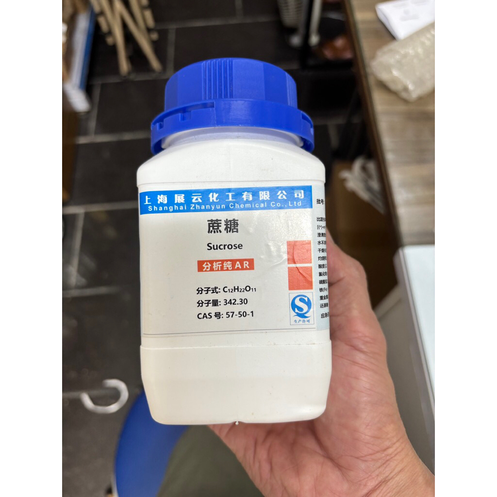 Hoá chất thí nghiệm-Saccarose C12H22O11 chai 500gram