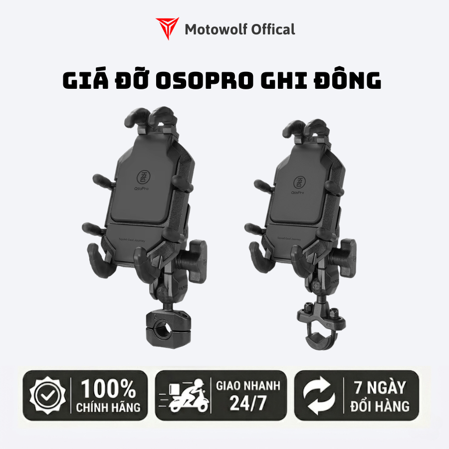 Osopro Giá Đỡ Điện Thoại Osopro Bạch Tuộc BAT109 GHI ĐÔNG (Chống Rung)