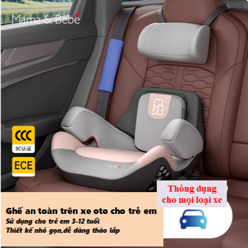Ghế ngồi ô tô cho bé thương hiệu Mama&Bebe.Ghế an toàn xe Ô tô cho trẻ em phù hợp cho tất cả các loại xe oto có ISOFIX