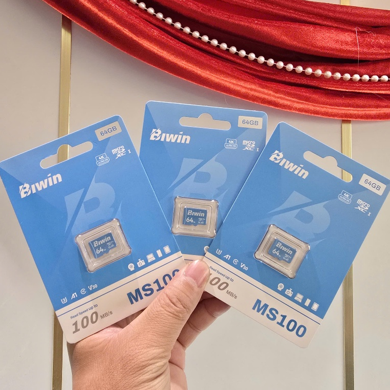 Thẻ nhớ BIWIN MS100 MicroSDXC V30 UHS- 64GB  tương thích mọi thiết bị Hàng chính hãng BH 5 năm