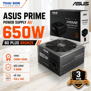 [FULL VAT] Nguồn Máy Tính ASUS PRIME 650W 80 Plus Bronze  ATX 3.0 PCIe 5.0 Chính Hãng | Bảo Hành 36 Tháng