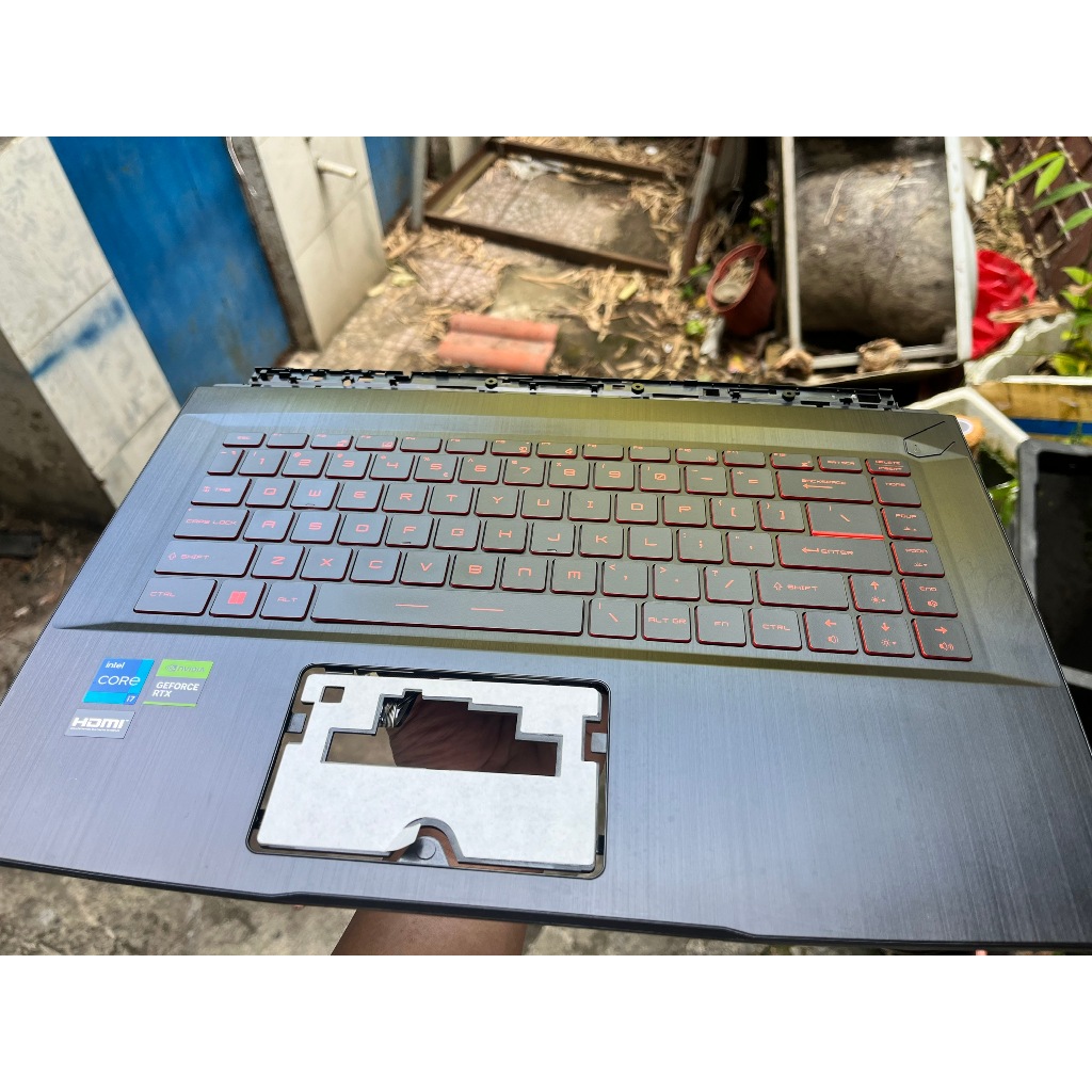 Bán vỏ mặt C phím LED , Laptop MSI Gaming Thin GF63 , hàng cũ  zin  theo máy chính hãng
