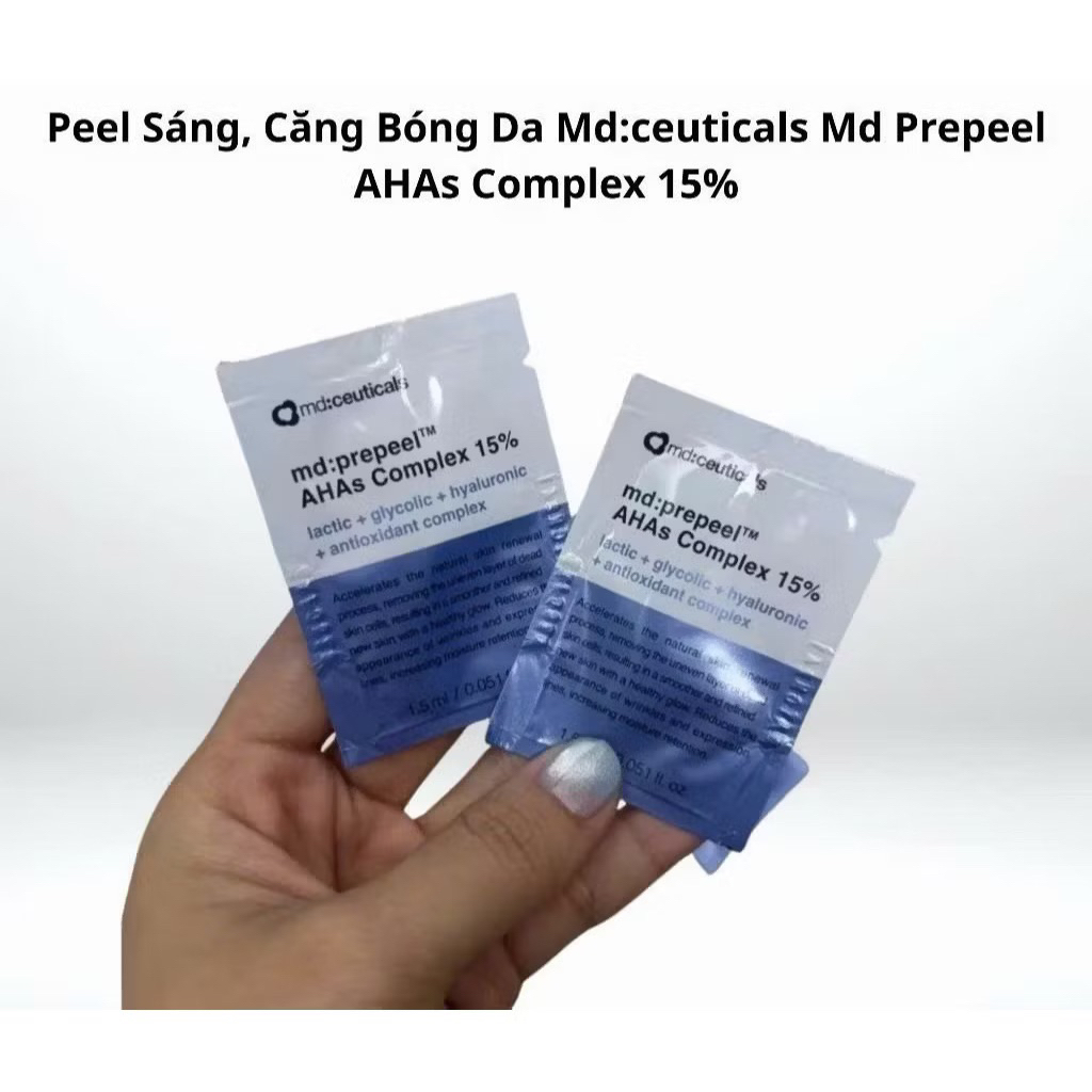 [Sample 1.5ml] Peel Sáng, Căng Bóng Da Md:ceuticals Md Prepeel AHAs Complex 15%