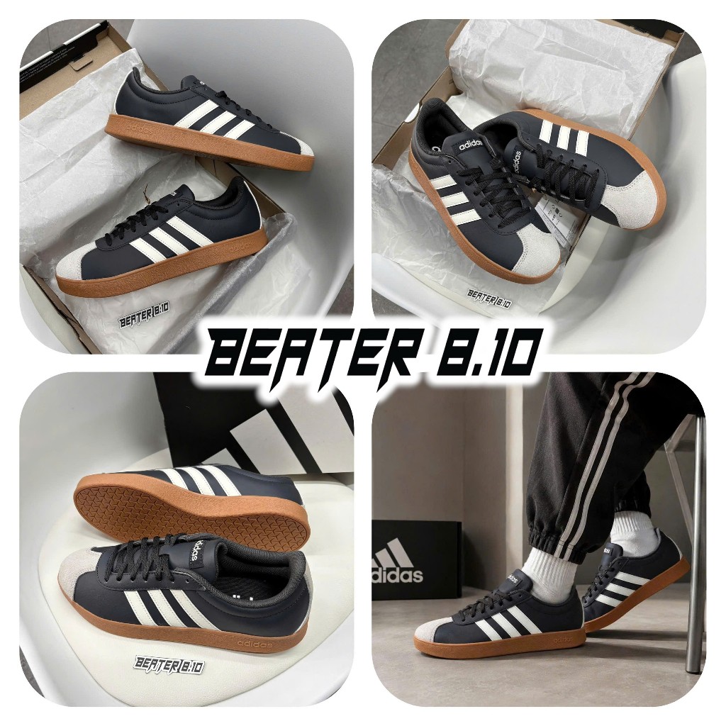 Giày Sneaker Adidas VL Court Base " Core Black " - JS4115