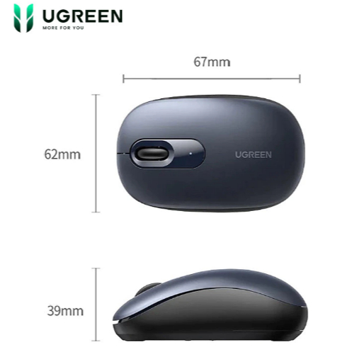 Chuột không dây Silent Ugreen 90550 MU105 Wireless 2.4G – DPI 4000 | Bảo Hành 18 Tháng 1 Đổi 1
