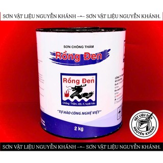 Sơn Chống Thấm Rồng Đen 2kg – Sơn Chống Thấm Tường, Sàn, Mái, Ban Công, Nhà Vệ Sinh, Chống Dột Chống Rỉ Hiệu Quả