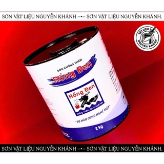 Sơn Chống Thấm Rồng Đen 2kg – Sơn Chống Thấm Tường, Sàn, Mái, Ban Công, Nhà Vệ Sinh, Chống Dột Chống Rỉ Hiệu Quả