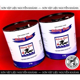 Sơn Chống Thấm Rồng Đen 2kg – Sơn Chống Thấm Tường, Sàn, Mái, Ban Công, Nhà Vệ Sinh, Chống Dột Chống Rỉ Hiệu Quả