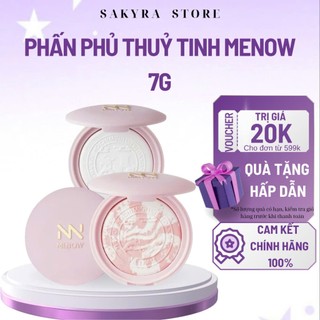 Phấn phủ thuỷ tinh MENOW Việt sắc tinh hoa Mỏng Nhẹ, Không Mốc Nền 7gr