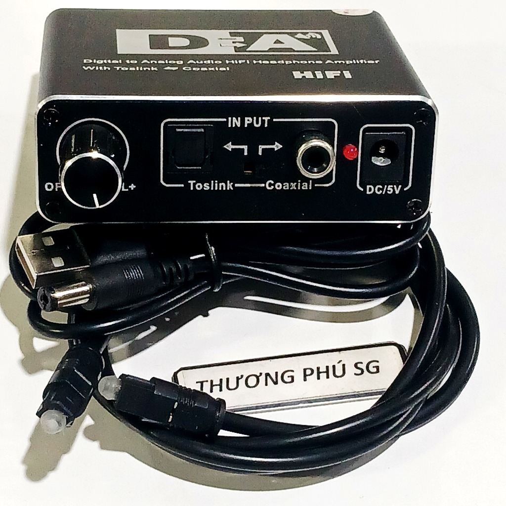 Bộ chuyển âm thanh quang Optical Convert / Bộ Optical to AV, chỉnh Volume (Toslink to AV, 3.5 ly)