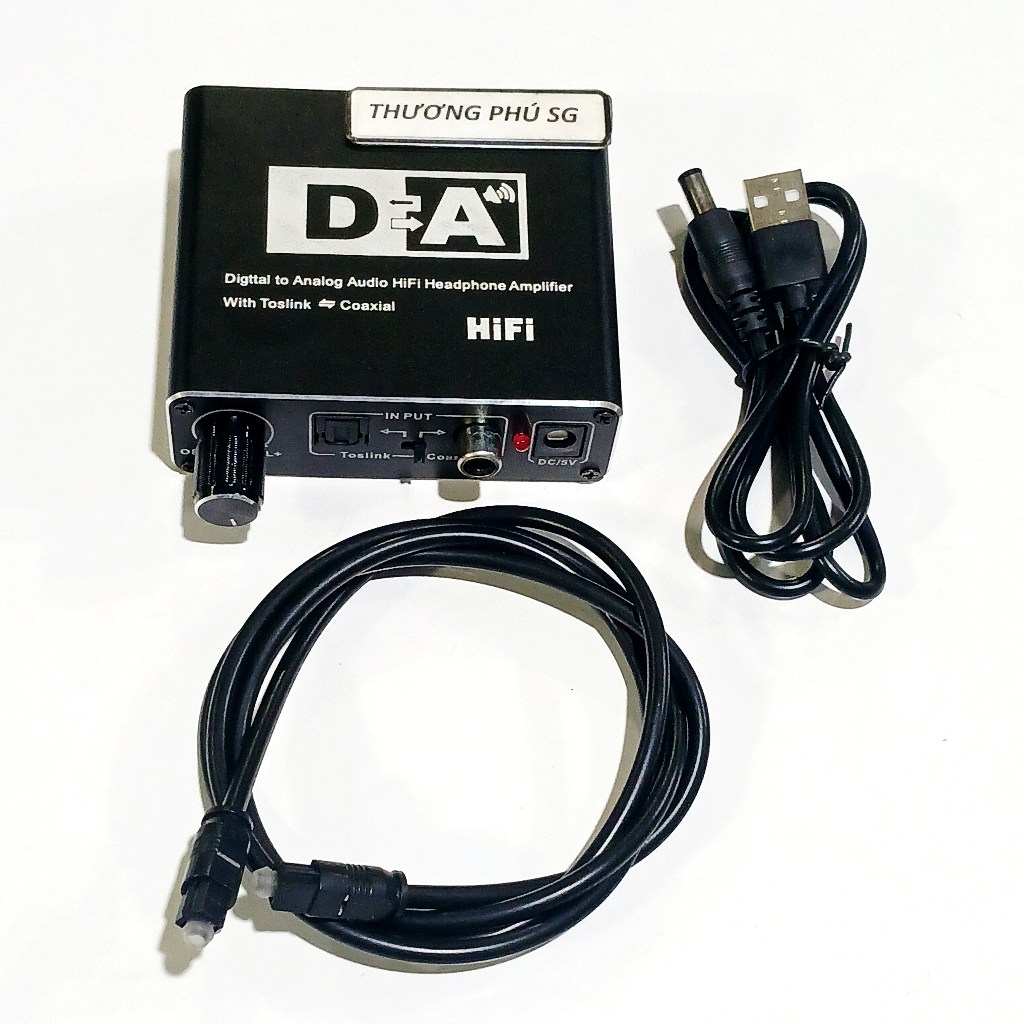 Bộ chuyển âm thanh quang Optical Convertrer / Bộ Optical to AV, chỉnh Volume (Toslink to AV, 3.5 ly)