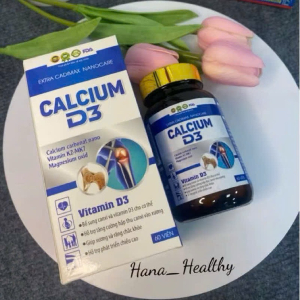 Viên uống tăng chiều cao CALCIUM D3 -Bổ Sung Canxi Hữu Cơ,D3 Giúp tăng chiều cao từ 6-25tuổi(H/60v)