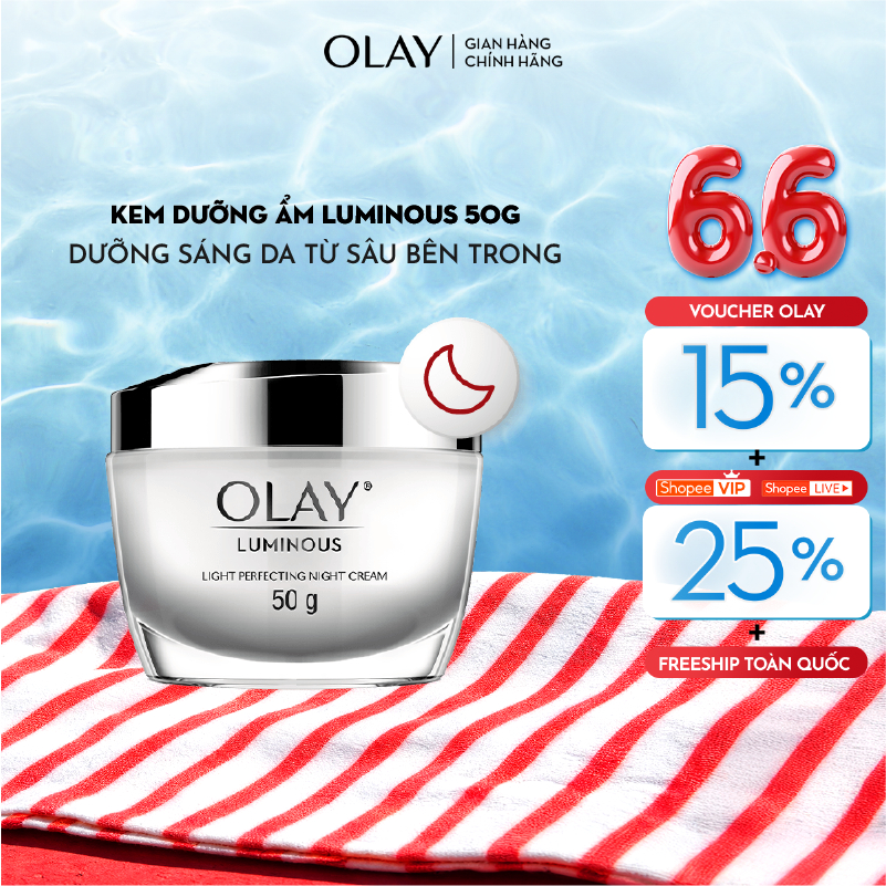 Kem Dưỡng Ẩm OLAY LUMINOUS Ban Đêm Sáng Da 50G