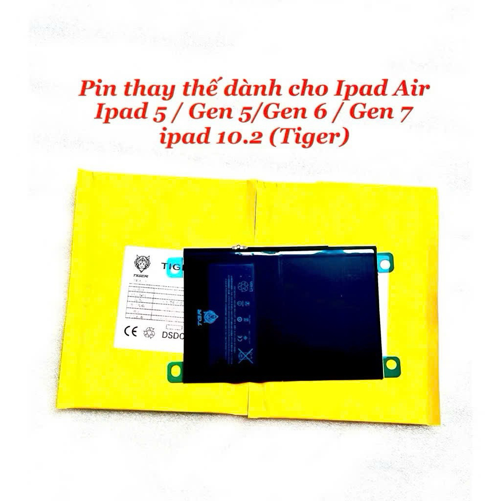 Pin thay thế dành cho iPad Air/iPad 5/Gen 5/Gen 6/Gen 7/iPad 10.2 (hiệu Tiger)