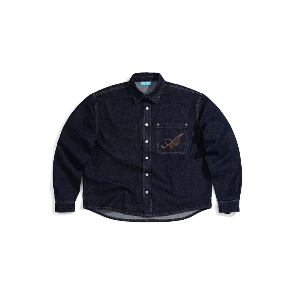 ÁO "ALFAER" AUBERT DENIM SHIRT - INDIGO