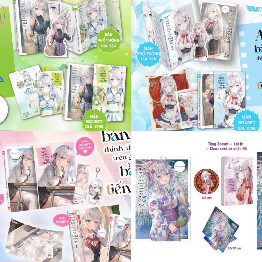 (đủ pk) Boxset vở Arya bàn bên Thỉnh Thoảng Lại Trêu Ghẹo Tôi Bằng Tiếng Nga tập 1,2,3,4,4.5 limited