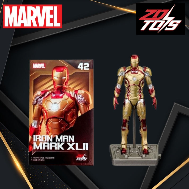 Mô Hình Iron Man MK42 ZD Toys – Bộ Giáp Vàng Huyền Thoại Trong Iron Man 3