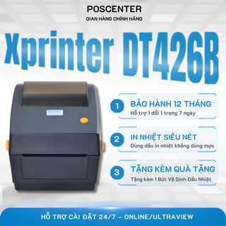 Máy In Đơn Hàng Shopee Xprinter XP-DT426B - Khổ A6 (100x150), In Nhiệt Tốc Độ Cao (Cổng USB)