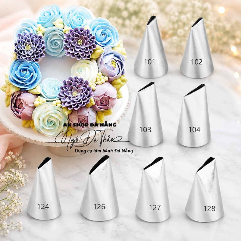 AKSHOPDANANG 2200.042 - Đui bắt bông kem ( HOA HỒNG )