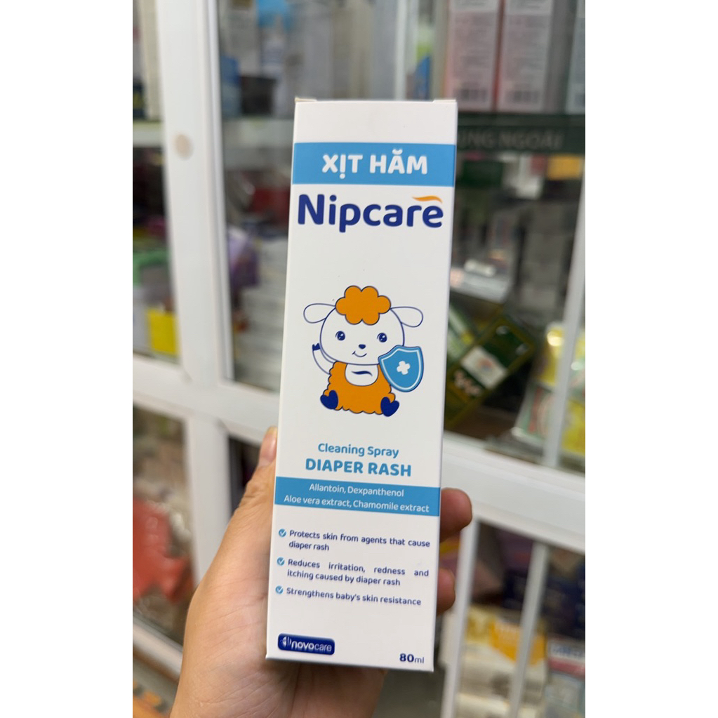 Xịt hăm NipCare  Cleaning Rash lọ 80ml - HT Vũ Thơm