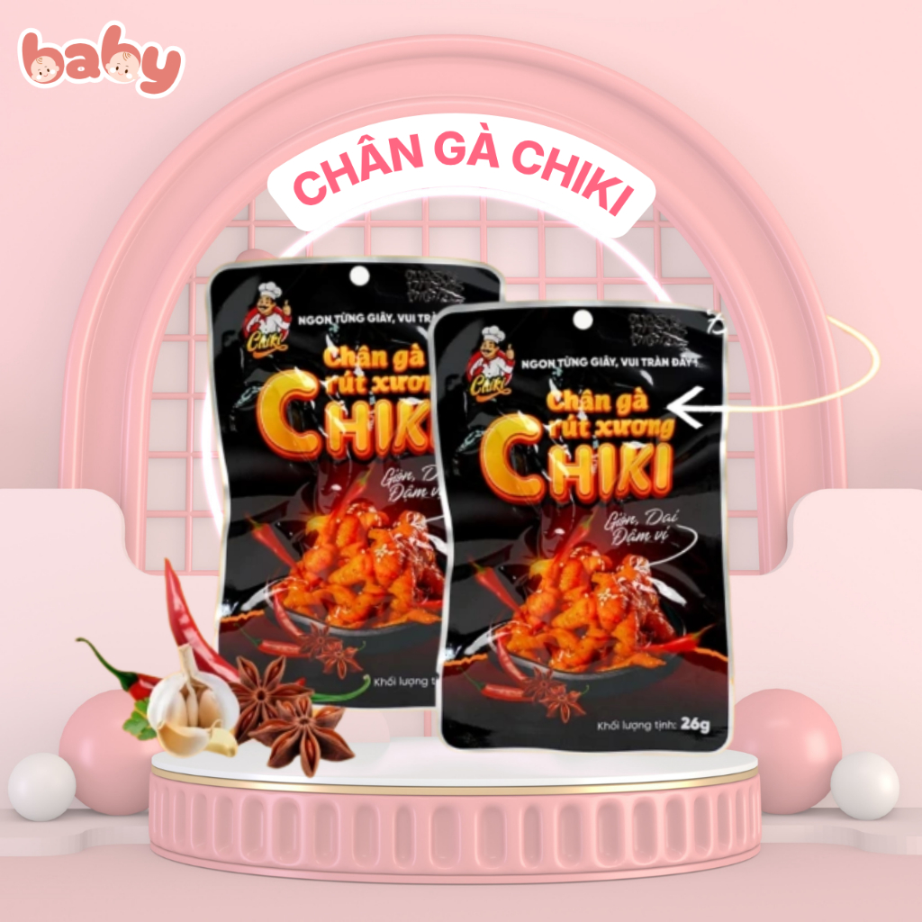 Chân gà ChiKi Foods  - An toàn thực phẩm - hộp 20 chiếc