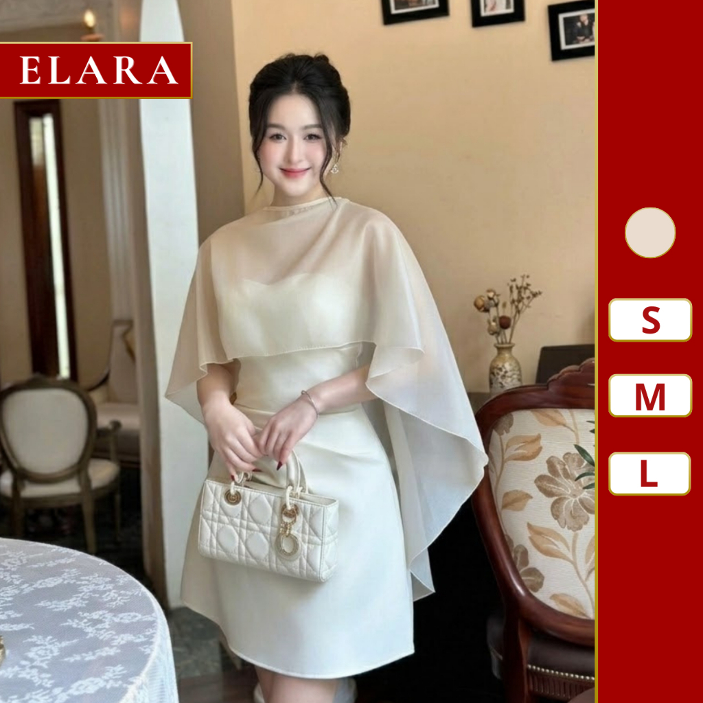 Đầm dự tiệc cúp ngực thiết kế nhún eo tôn dáng đẳng cấp-Z06-Elara.Style
