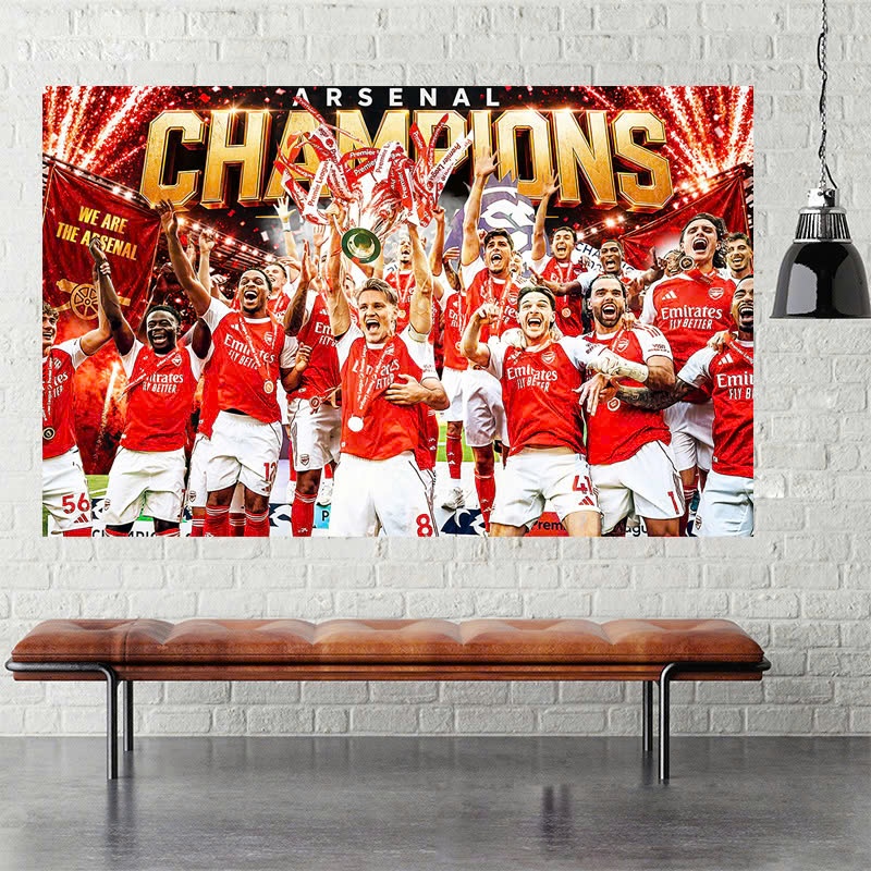 Poster decal dán tường Ozil Henry aubameyang Arsenal