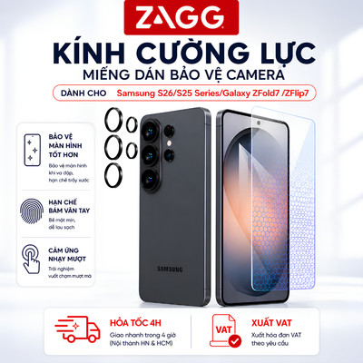 Kính Cường Lực/Miếng Dán Bảo Vệ Camera Dành Cho Samsung S26/S25 Series/Galaxy ZFold7 /ZFlip7 Hạn Chế Trầy Xước, Va Đập