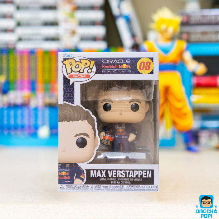 Mô Hình Chính Hãng Funko Pop Racing Oracle Red Bull Racing : Max Verstappen with Helmet #08