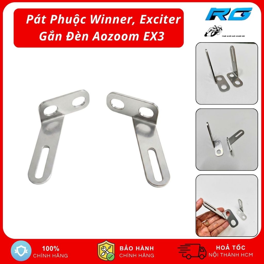 Pat Chảng Ba Gắn Đèn Aozoom EX3 Cho Winner , Ex Exciter