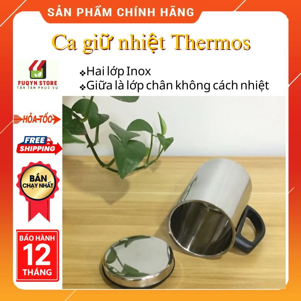Ca giữ nhiệt inox Thermos giữ nhiệt 500ml có nắp kín Ca giữ nhiệt inox 500ml , Ly giữ nhiệt, Bình gi