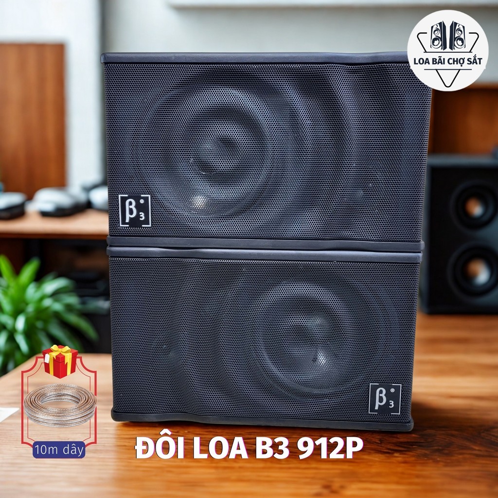 Loa Nhật bãi B3 912 bass 25 900W ( Giá 2 Cái ) hàng bãi zin hát karaoke cực hay (Tặng 10m Dây)