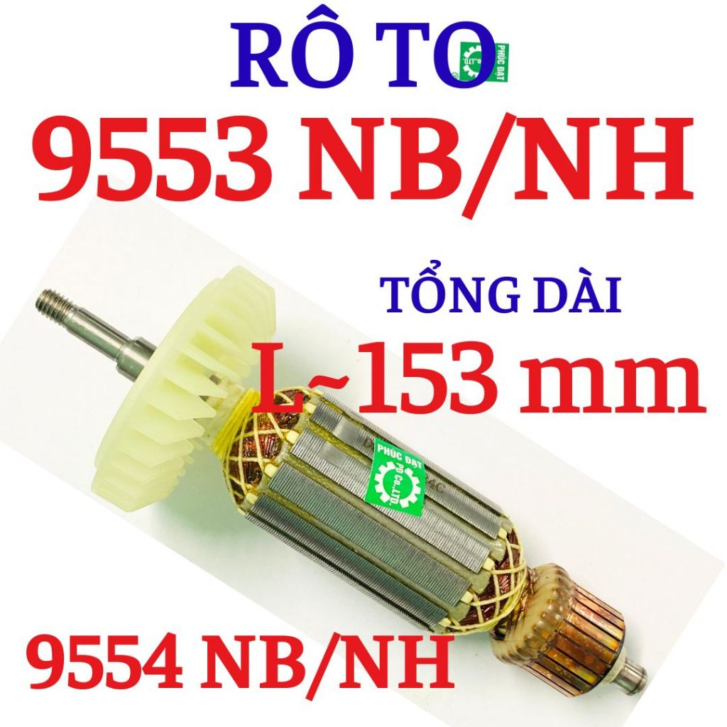 Rô to máy mài Makita 9553 - Rotor 9553 hãng DongCheng dùng cho máy mài Makita 9553