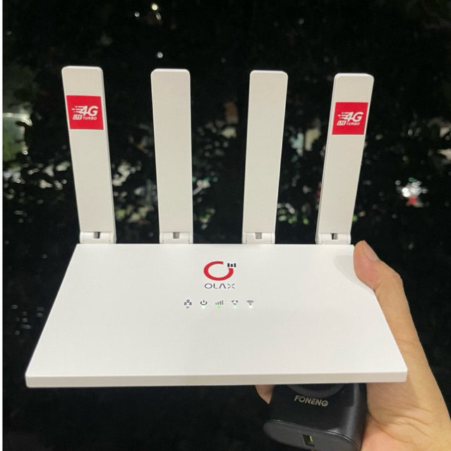 { Rẻ Vô Địch } Bộ Phát Wifi 4G Olax MC50 Wifi 6 Cao Cấp 4 Ăng Ten
