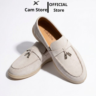 Giày lười nam Loro Piana phong cách,giày slipon ToKuDa da lộn,cực hot nhiều màu sang lịch lãm