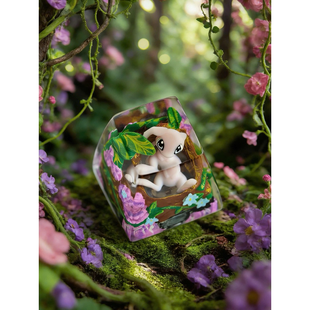 Mewtwo pokemon keycap