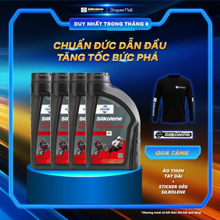 Combo 4 Dầu động cơ FUCHS SILKOLENE PRO 4 SAE 10W-40 XP 4 thì gốc ester, tổng hợp hoàn toàn, hiệu suất cực cao1L