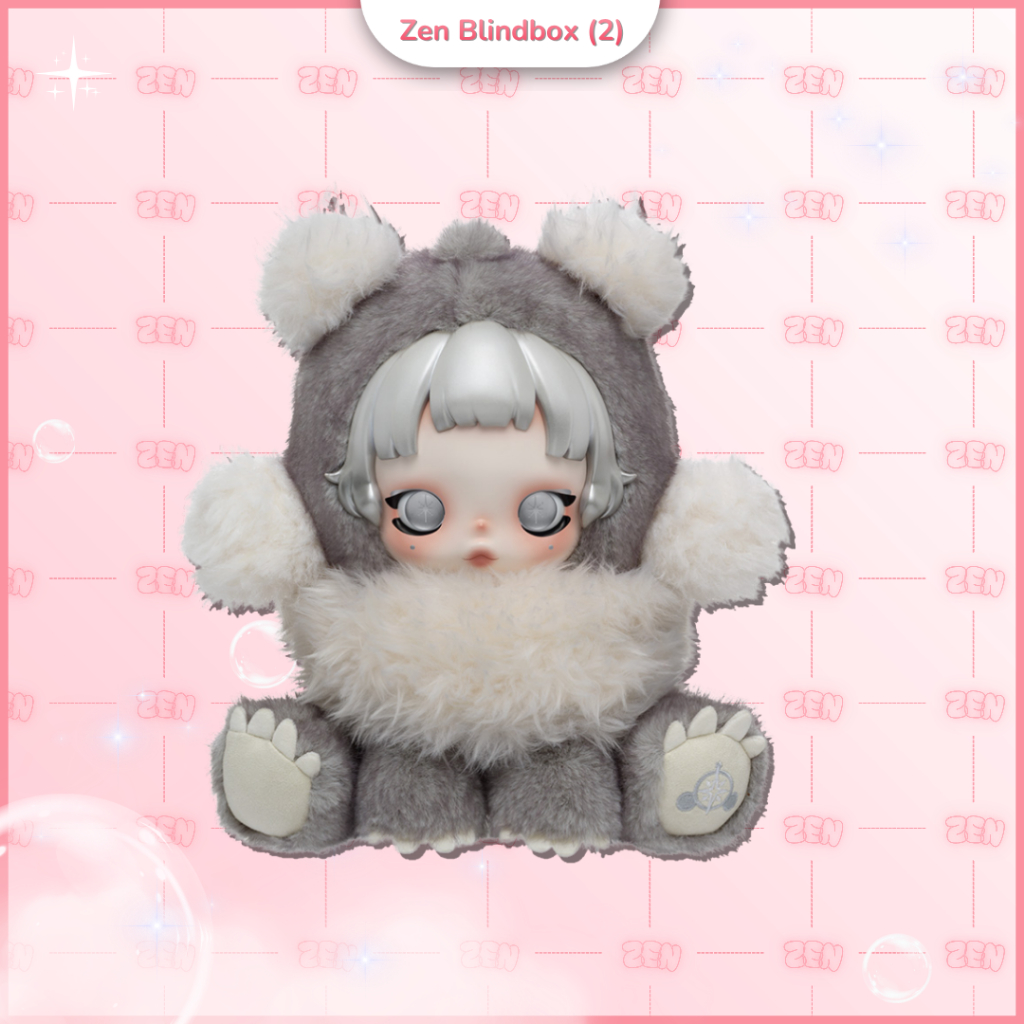 [CHÍNH HÃNG] Skullpanda Punk Plush Doll Gấu Bông Skullpanda