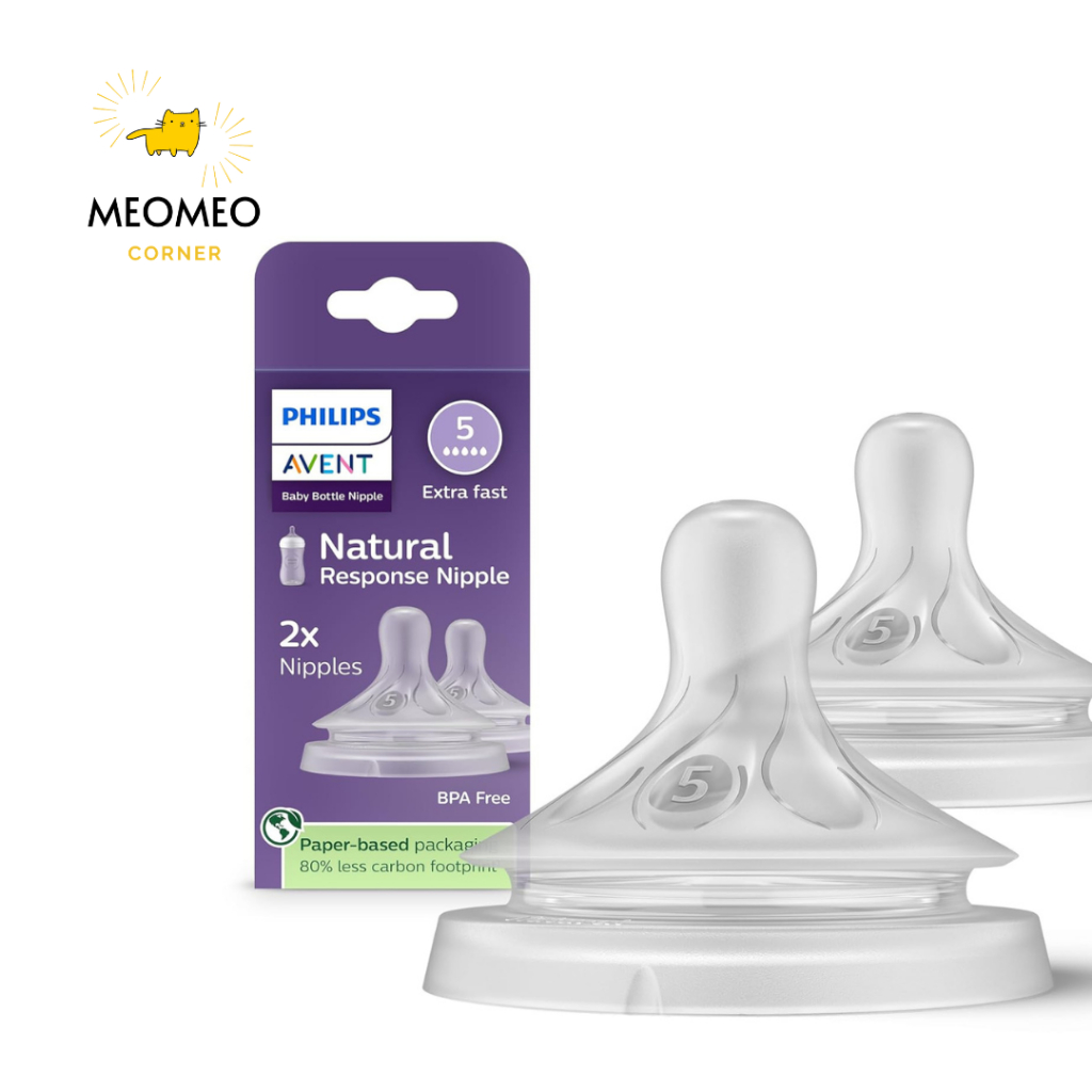 [ Chính Hãng ] Núm ti thay thế bình sữa Philips Avent Natural