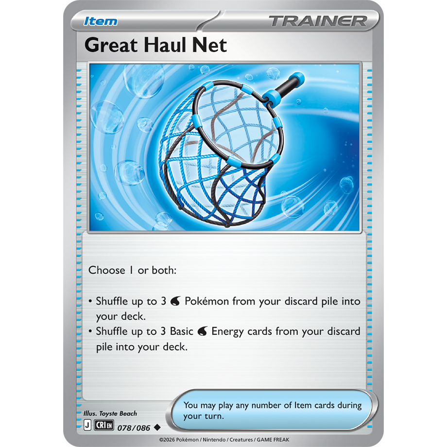 [KW2 Pokemon] [EN] Thẻ Trainer Item 078/086 Great Haul Net - CRIEN