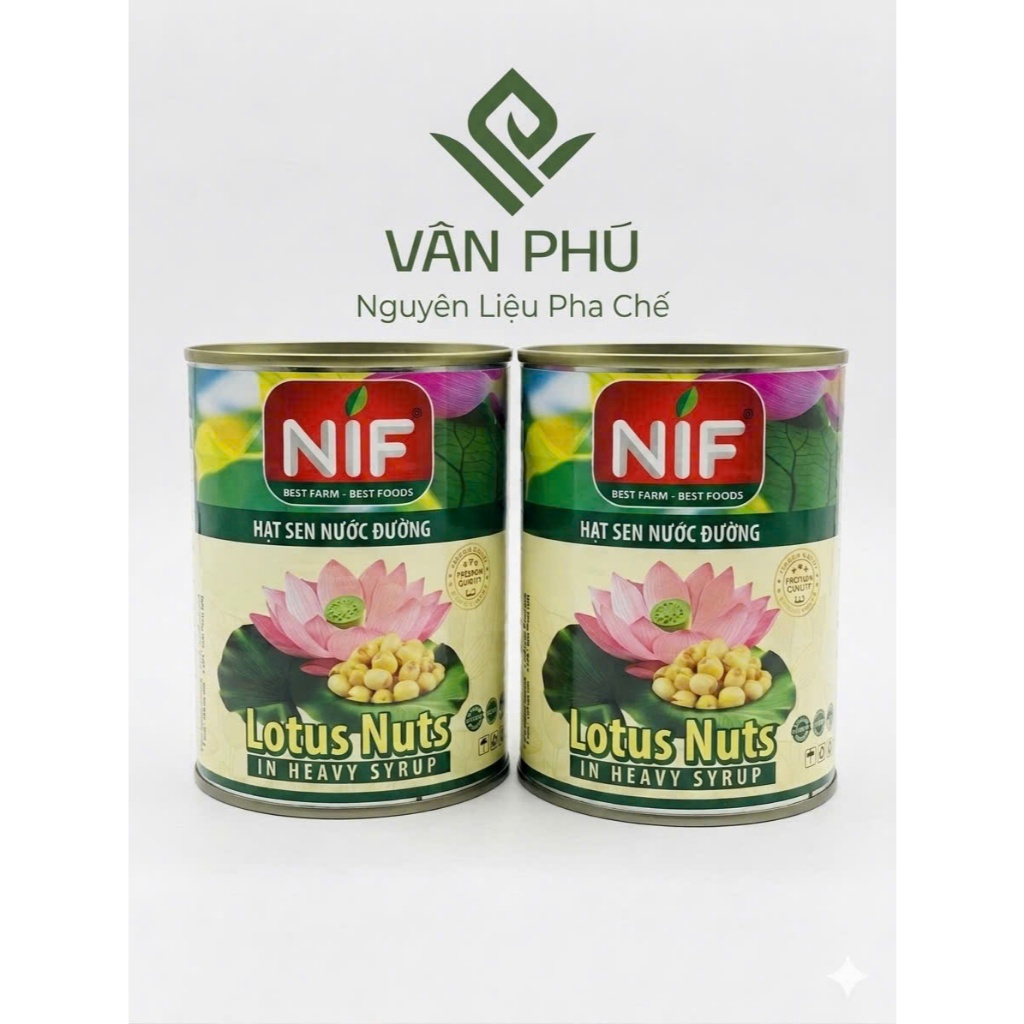 Combo 2 Lon Hạt Sen Lon NIF 560Gram - Hạt Sen Nước Đường