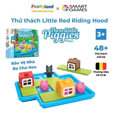 Đồ chơi trí tuệ thử thách Three Little Piggies - Smart Games gồm 48 thử thách rèn luyện tư duy cho bé