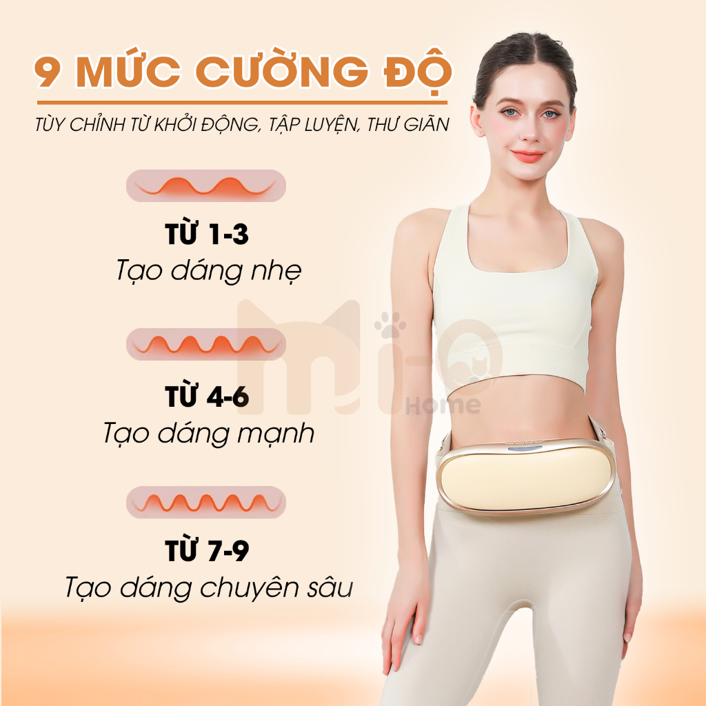 Máy Massage Bụng 6 Chế Độ Chính Hãng Mi-Ohome YM-S9 – Thiết Kế Ôm Vùng Bụng | Gọn Nhẹ