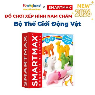 Đồ chơi xếp hình nam châm Bộ Thế Giới Động Vật SmartMax
