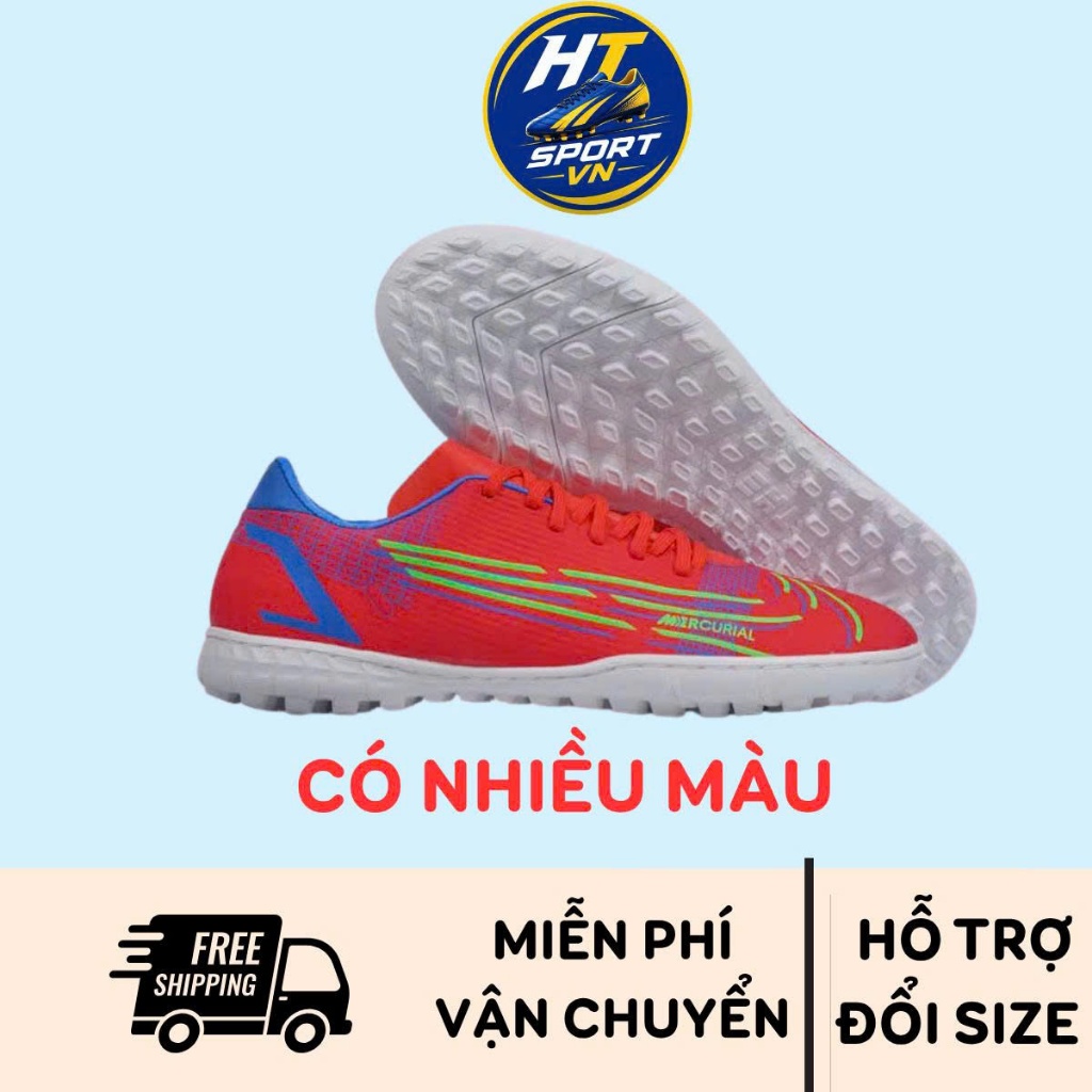 Giày Bóng Đá Mer Vapor 14 Academy HTSPORT Đinh TF Cỏ Nhân Tạo, Upper Mềm, Đã Khâu Đế, Tặng Tất