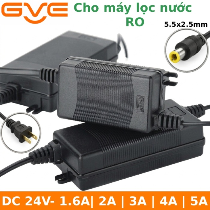 [MỚI 100%] Adapter Nguồn GVE 24V Cho Máy Lọc Nước RO – Chính Hãng Guanyuda (Dòng 1.6A / 2A / 3A / 4A