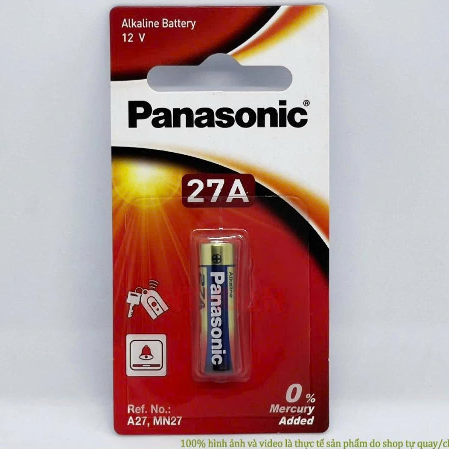 Pin A27/27A Panasonic 12V Cao Cấp - Hàng Chính Hãng LRV08 Vỉ 1 Viên cho cửa cuốn, điều khiển...